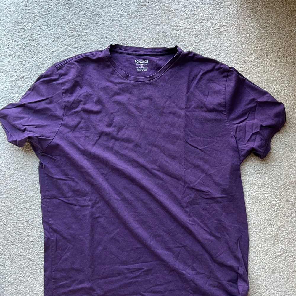 Bonobos Rich Purple Short Sleeve Tee
